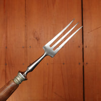 J A Henckels Buckels Knife and Fork Luncheon Set of 5 Carbon Steel Horn 1900-1920