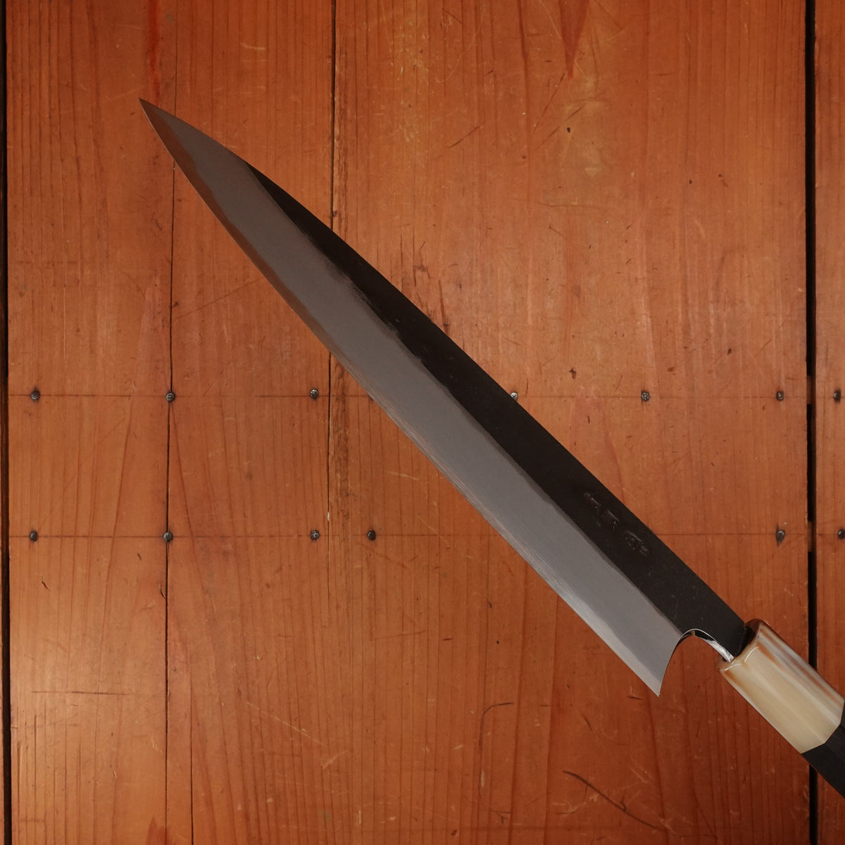 Hitohira Togashi 240mm Gyuto Aogami 2 Kurouchi Ebony Handle