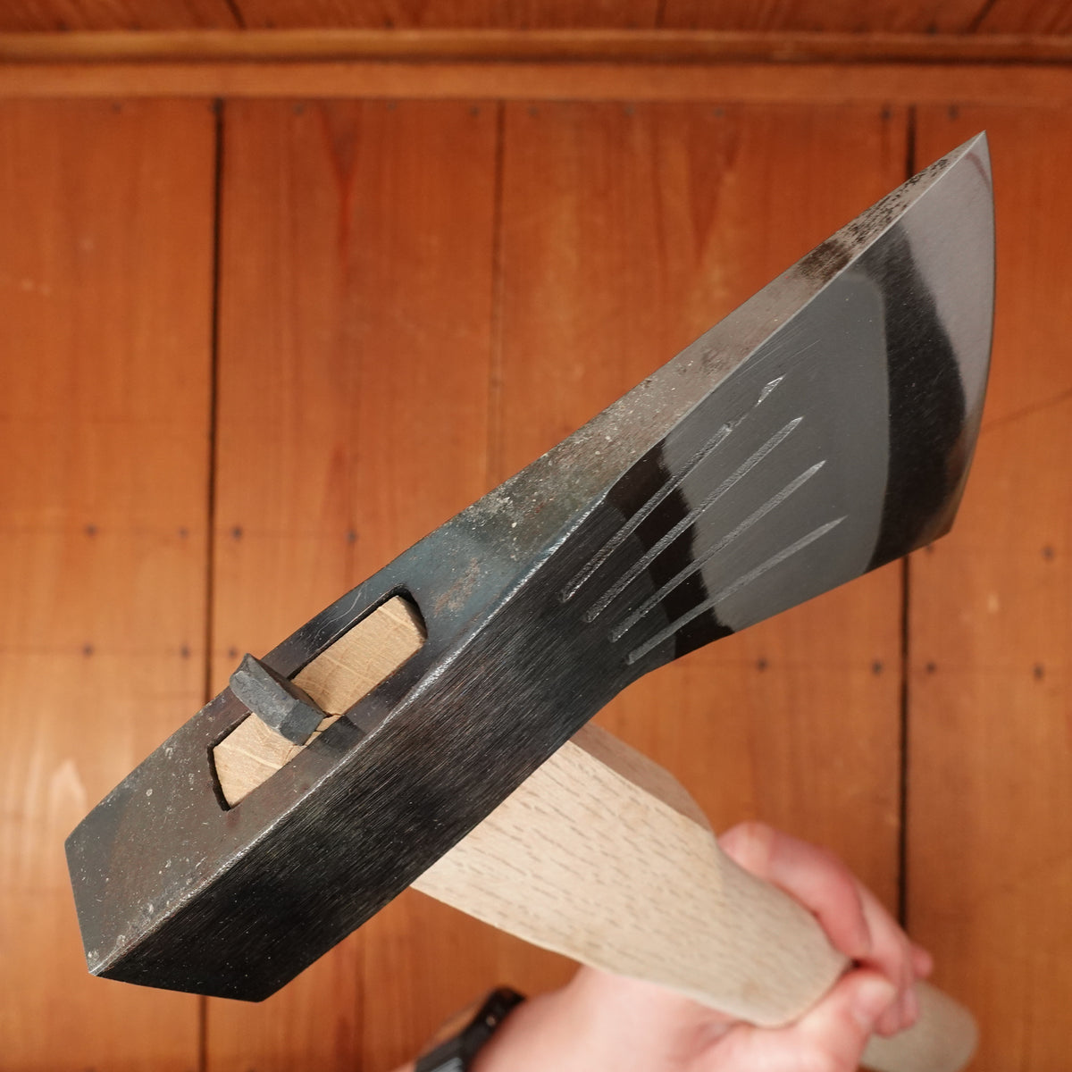 Mizuno Satsuma Hand Axe Straight Kanto Oak Handle