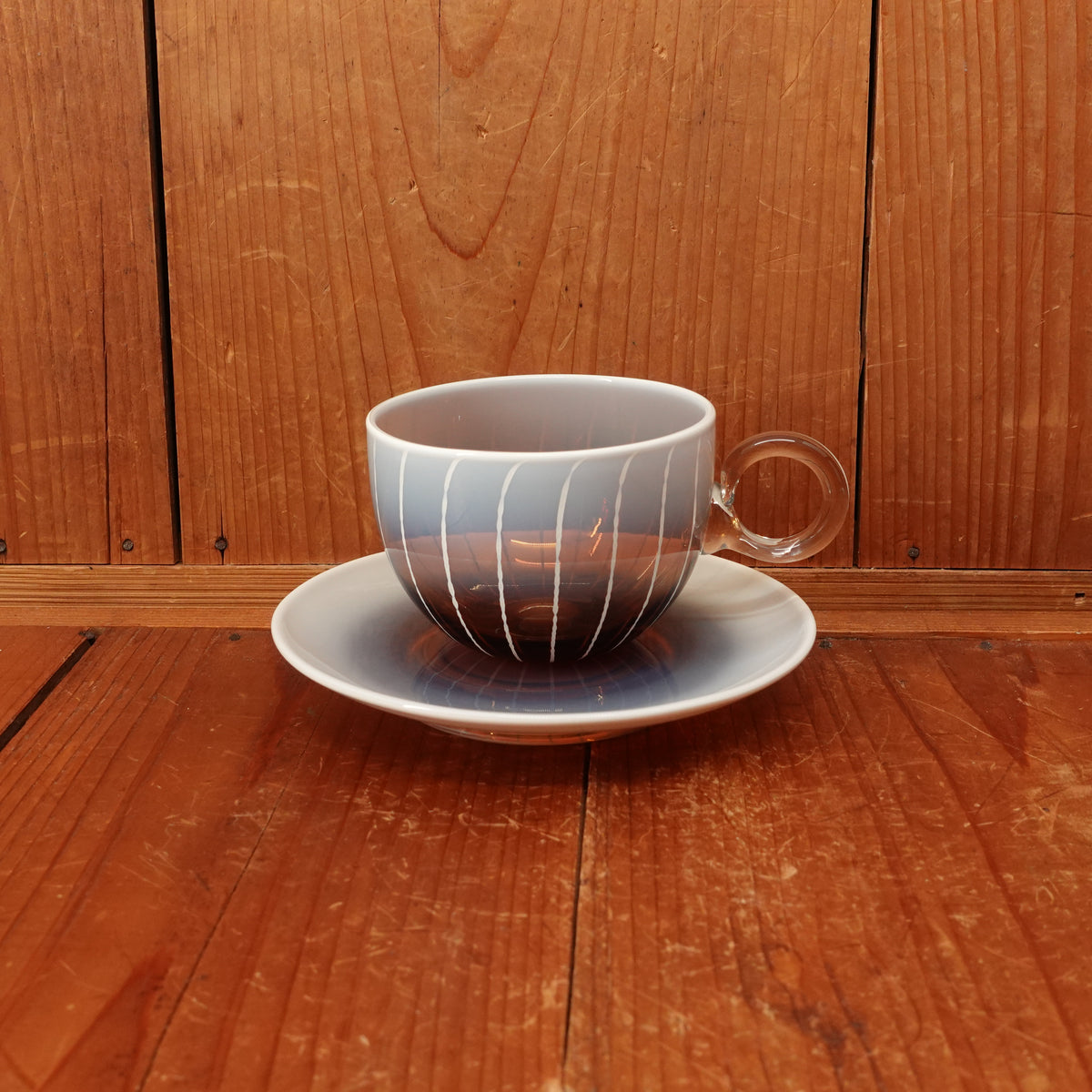 Noto Glass Tea Cup and Saucer