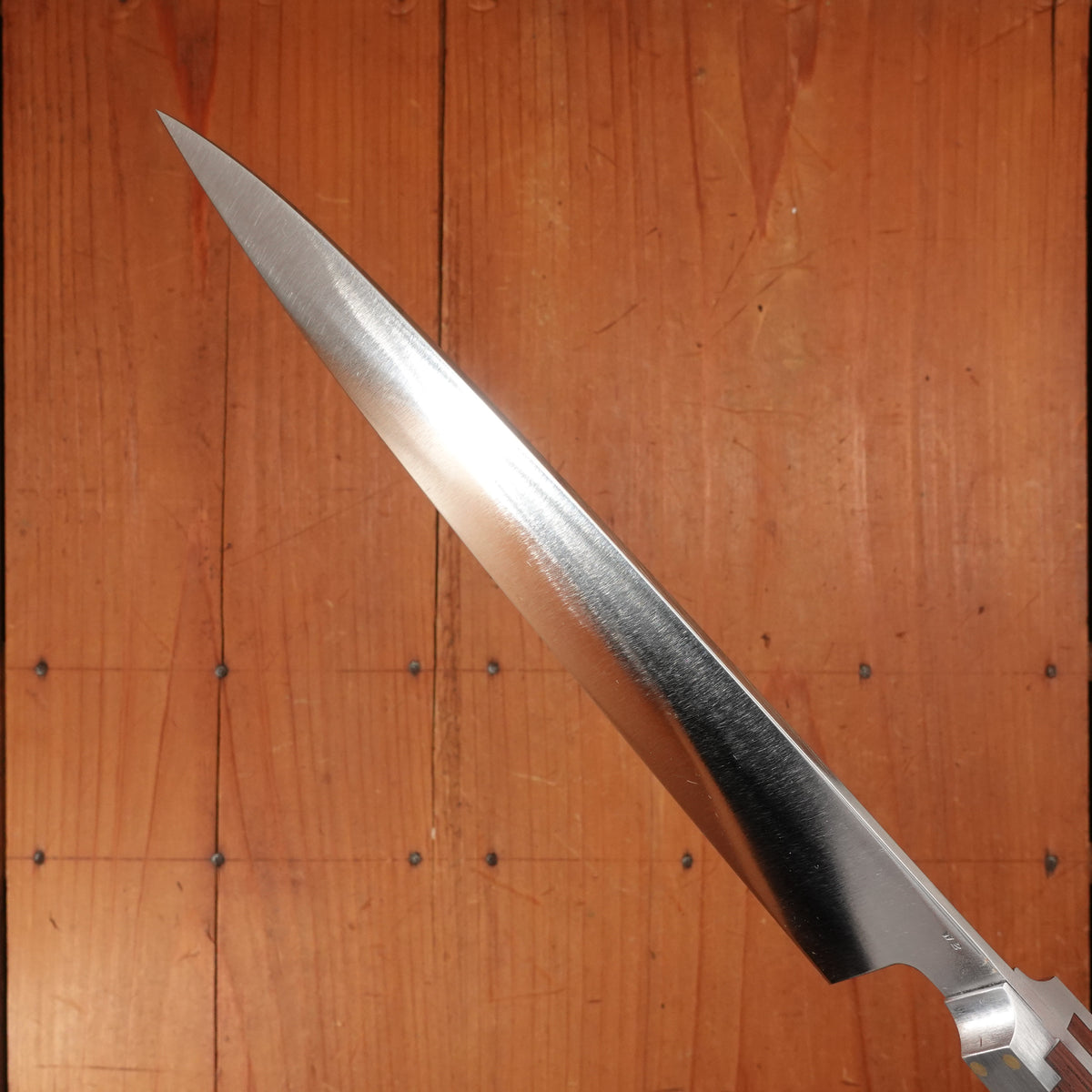 Prototype Greenfield Gyuto 9" Chef Knife W2 Carbon Steel Antique Honduran Rosewood