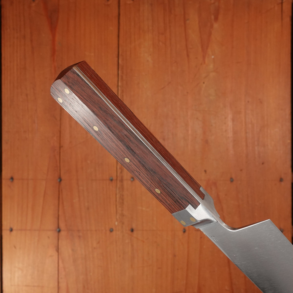Prototype Greenfield Gyuto 9" Chef Knife W2 Carbon Steel Antique Honduran Rosewood