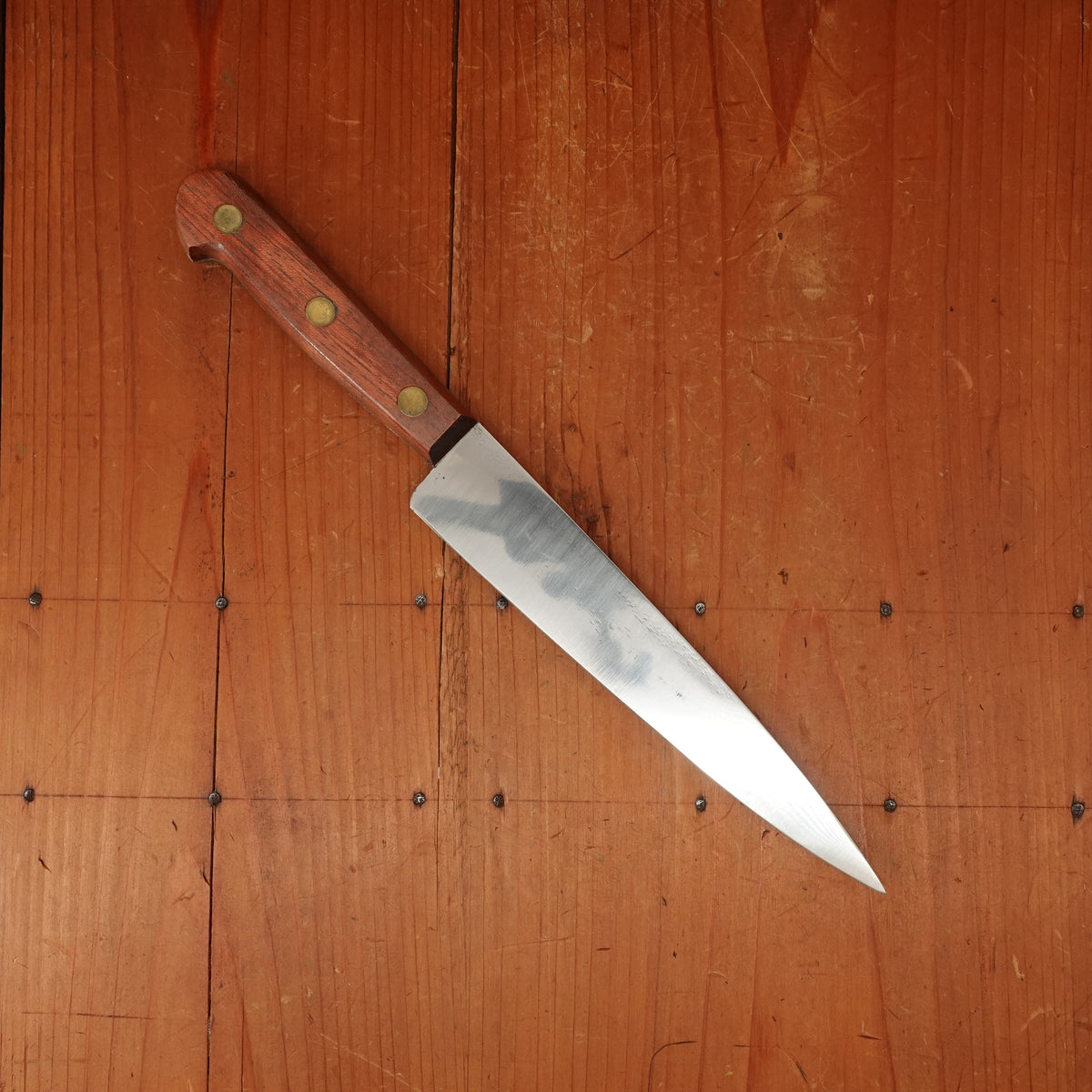 New Old Stock Au Nain 18cm / 7" Utility Knife Stainless Rosewood San Remy  France 1960-90s