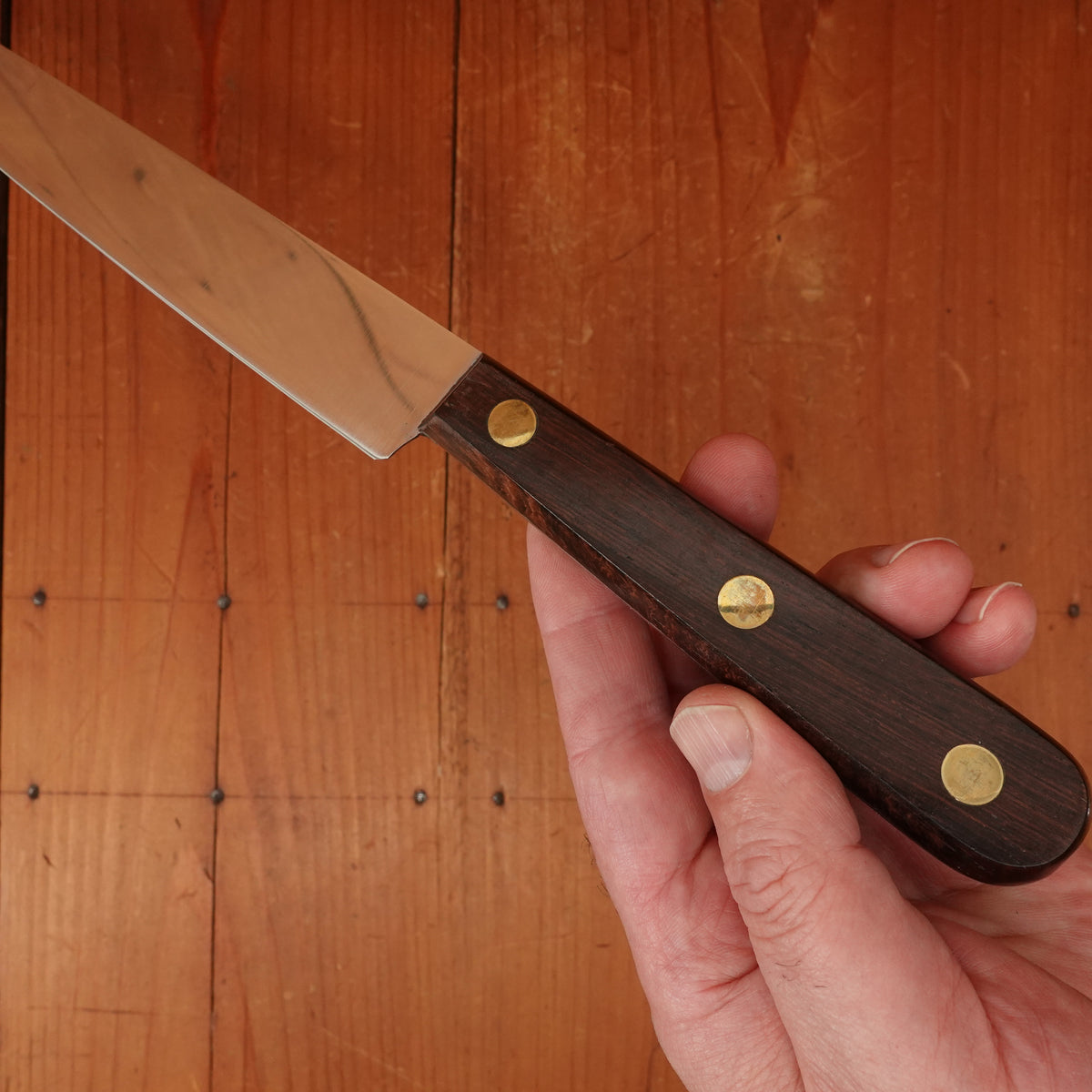 New Old Stock 20.5cm / 8" Slicer Stainless Steel Palissander Thiers, France 1960s