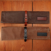Hardmill Waxed Canvas Compact Knife Roll