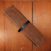 Hardmill Waxed Canvas Compact Knife Roll