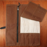 Hardmill Waxed Canvas Compact Knife Roll