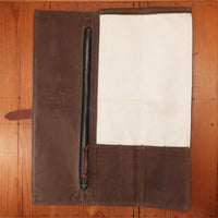 Hardmill Waxed Canvas Compact Knife Roll