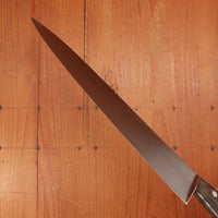 Unmarked 10.5" Chef Knife Forged Carbon Steel Transitional Solingen, Germany 1960s