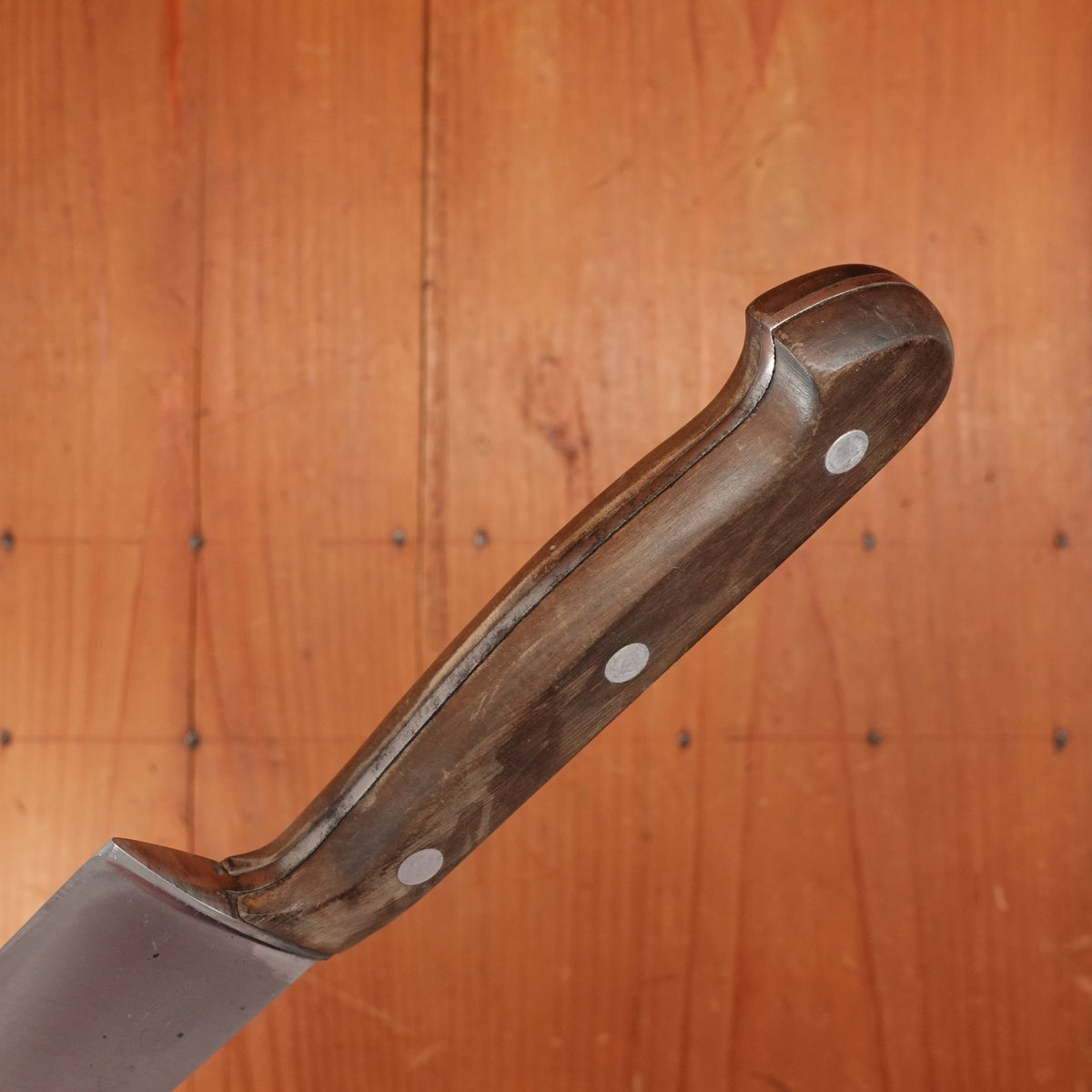 Unmarked 10.5" Chef Knife Forged Carbon Steel Transitional Solingen, Germany 1960s