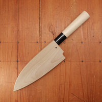 Hitohira Togashi 150mm Deba Shirogami 2 Ho Wood (D-Shape) with Saya