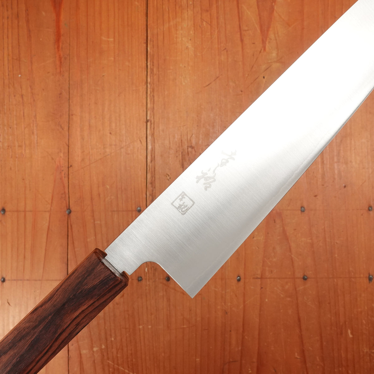 New Old Stock First Generation Konosuke Sanjo GS 240mm Gyuto SLD Khii Rosewood Handle