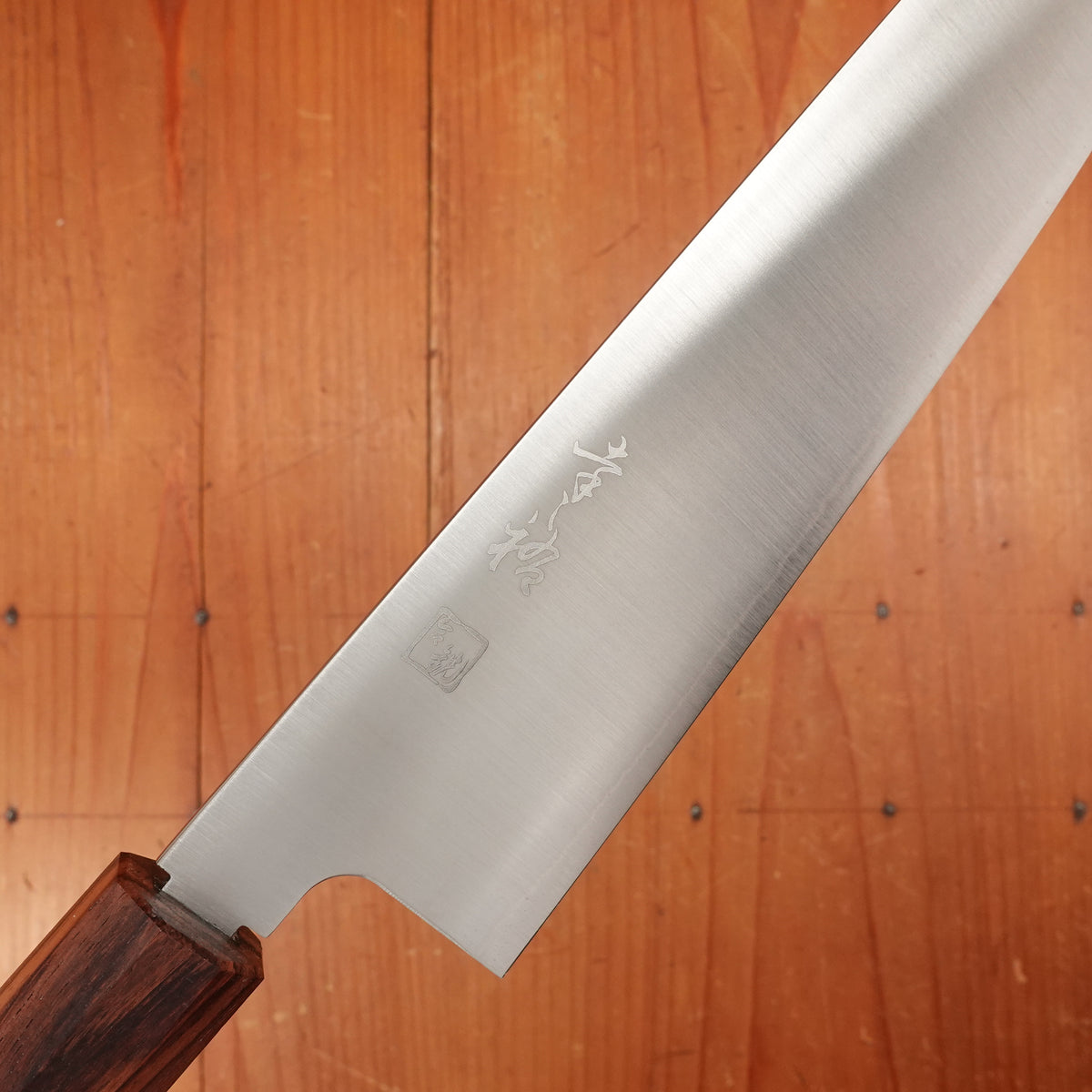 New Old Stock First Generation Konosuke Sanjo GS 240mm Gyuto SLD Khii Rosewood Handle