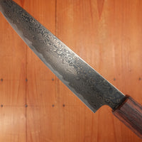 New Old Stock Konosuke Sakai Keiai NT 150mm Petty Stainless Black Damascus Khii Rosewood Handle
