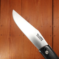 Pallares Pedraforca 11.5cm Clip Point Stainless Steel Lockback Black Micarta Handle