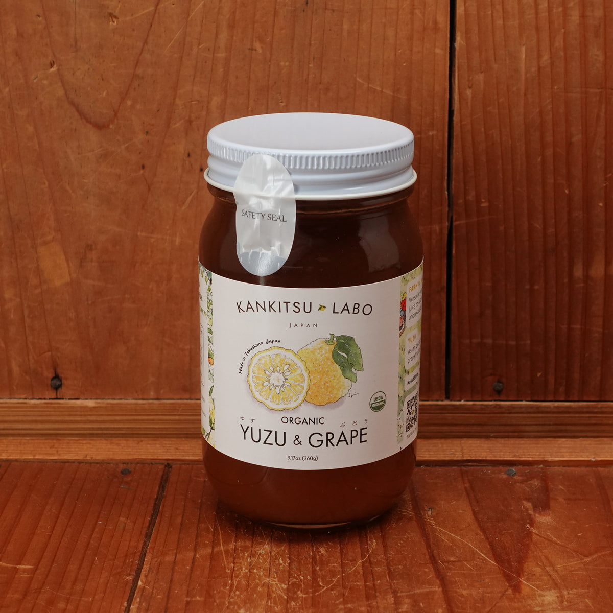Kankitsu Labo Organic Yuzu & Grape Spread - 260g