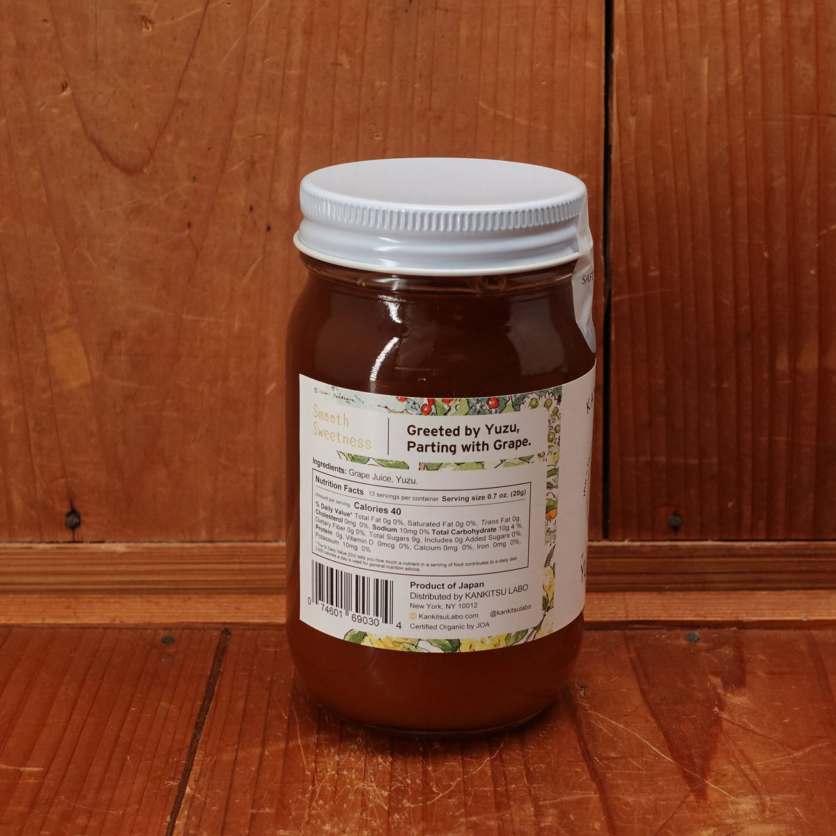 Kankitsu Labo Organic Yuzu & Grape Spread - 260g
