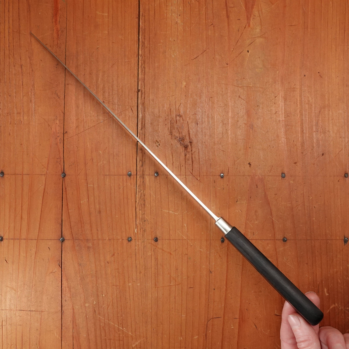 Friedr Herder Constant 9.25" Slicer Forged Stainless Nogent Style Handle Solingen, Germany 1950s