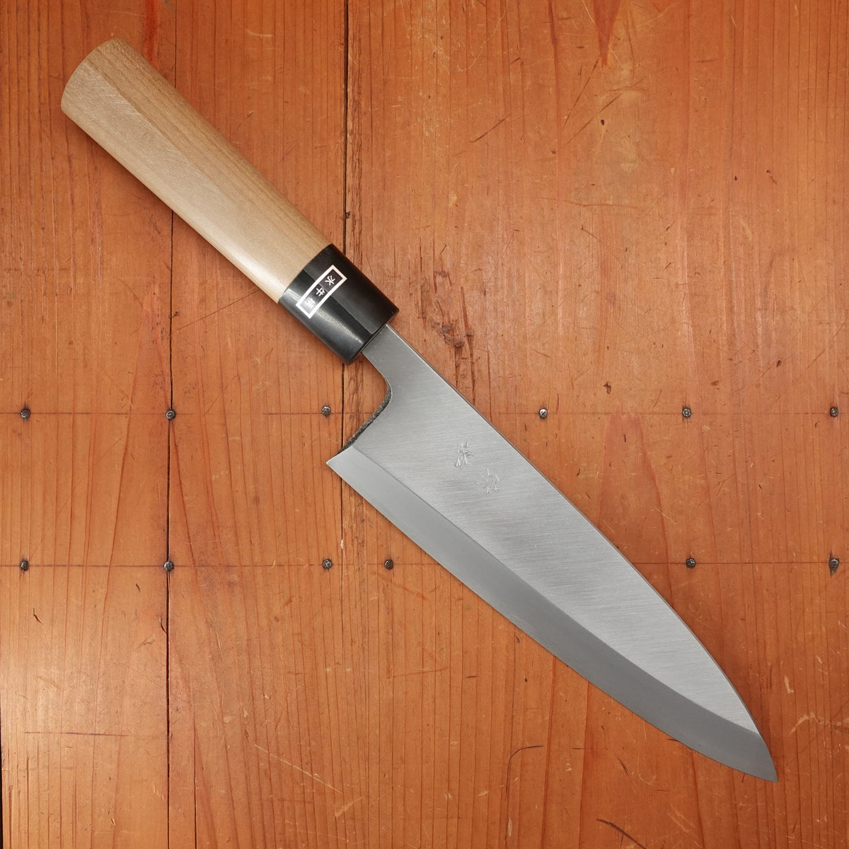 Morihei Munetsugu 210mm Ai Deba Shirogami 2 Ho Wood Handle