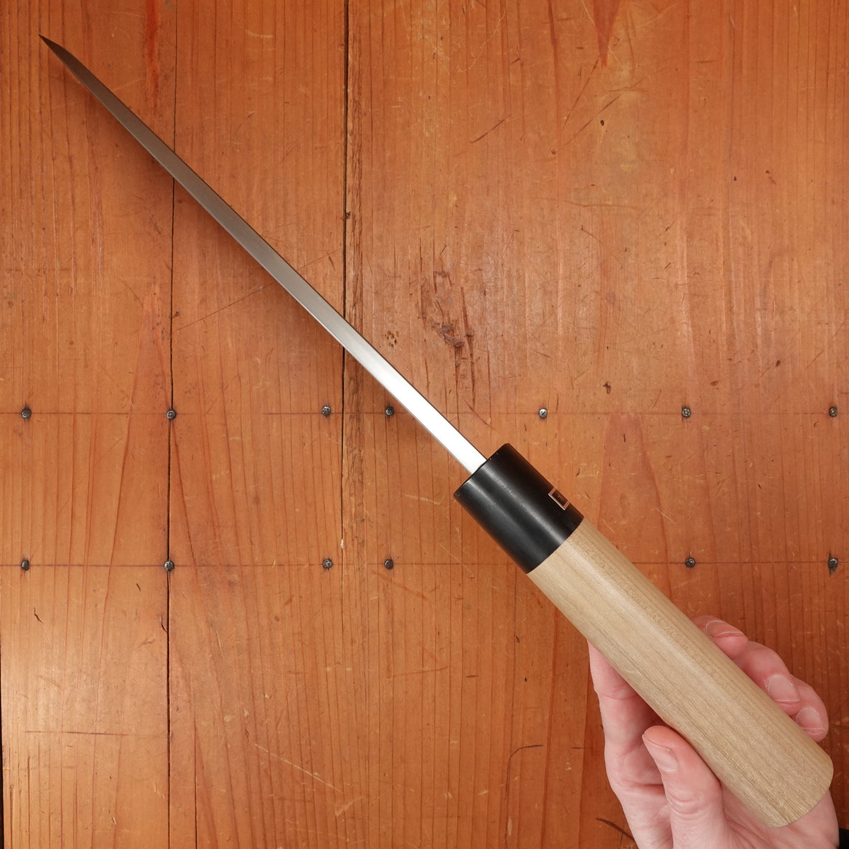 Morihei Munetsugu 210mm Ai Deba Shirogami 2 Ho Wood Handle