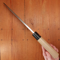 Morihei Munetsugu 210mm Ai Deba Shirogami 2 Ho Wood Handle