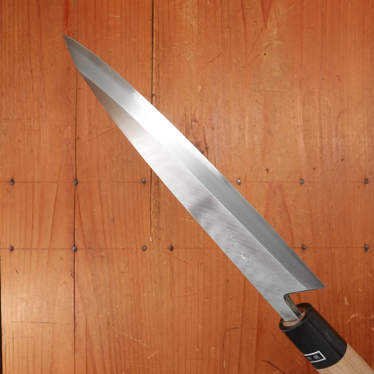 Morihei Munetsugu 210mm Ai Deba Shirogami 2 Ho Wood Handle