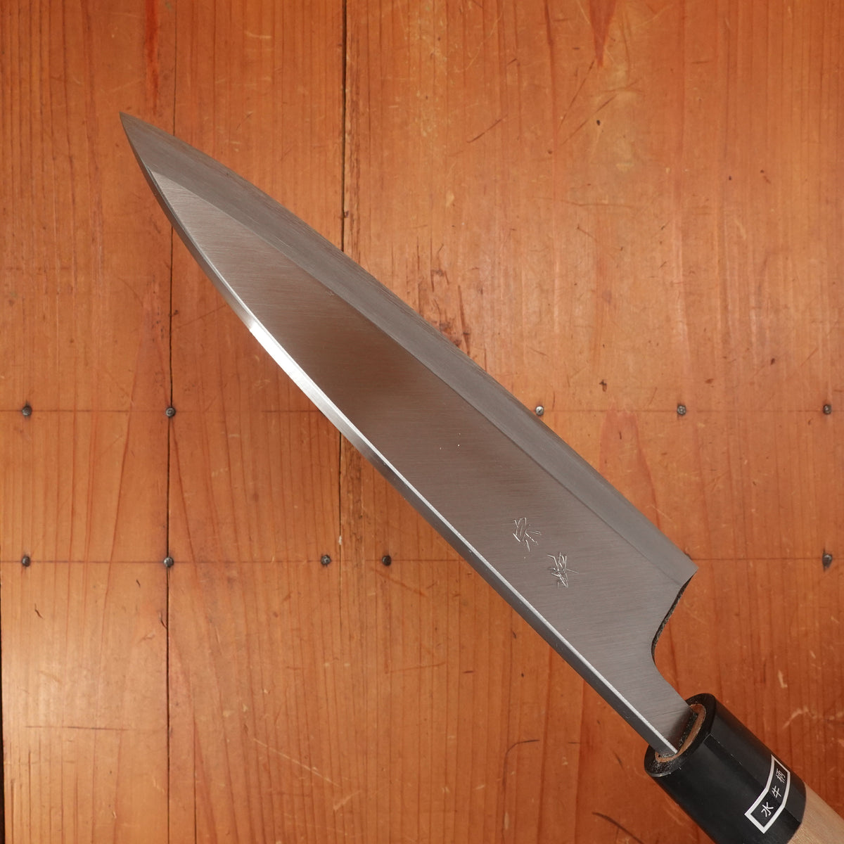 Morihei Munetsugu 210mm Ai Deba Shirogami 2 Ho Wood Handle