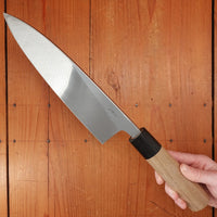Morihei Munetsugu 210mm Ai Deba Shirogami 2 Ho Wood Handle