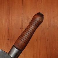 6" Hand Forged Cleaver Turned Handle Approx 1880s-1920