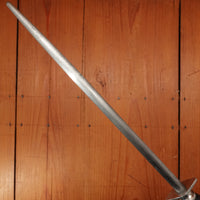 F Dick 10" Sharpening Steel Medium Cut Chromed Turned Wood Handle 1960s-80s?