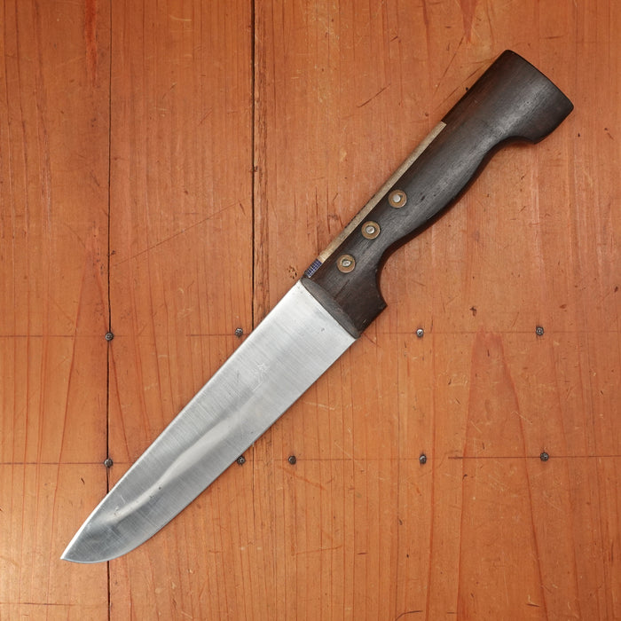 L'Enfer 16.5cm / 6.75" Plate-Semelle Boucher Carbon Steel 3 Rosettes Rosewood Handle 1920-30s?