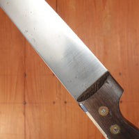 L'Enfer 16.5cm / 6.75" Plate-Semelle Boucher Carbon Steel 3 Rosettes Rosewood Handle 1920-30s?