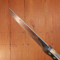 L'Enfer 16.5cm / 6.75" Plate-Semelle Boucher Carbon Steel 3 Rosettes Rosewood Handle 1920-30s?