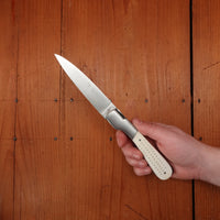 Fontenille Pataud Sperone 12cm Pocket Knife Stainless Lockback Pinned Cow Bone