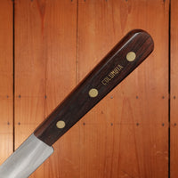 New Old Stock Columbia Cutlery Co 12" Roast Beef Knife Stainless Rosewood Handle USA 1930-50s