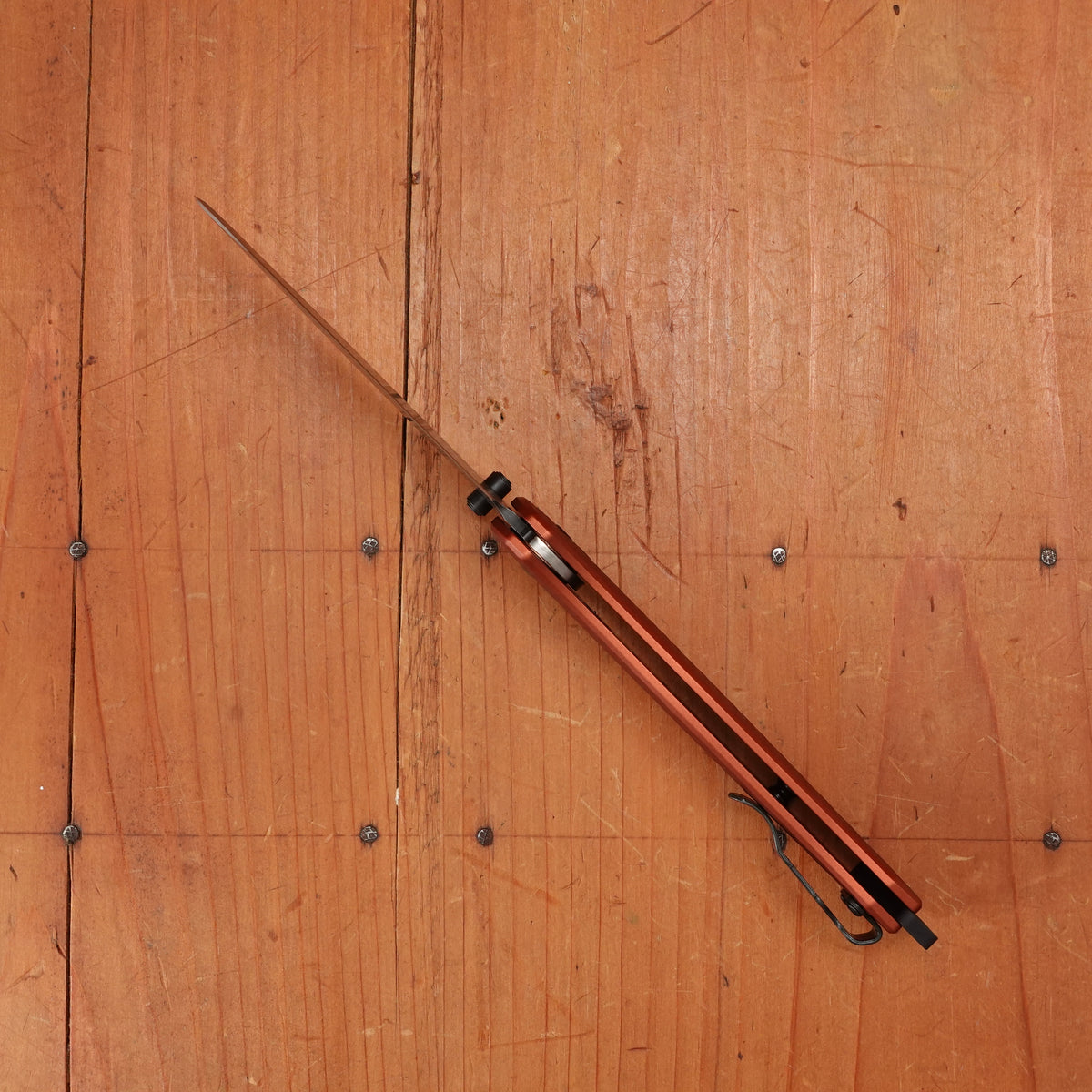 Benchmade 537BK-07 Bailout Reverse Tanto CPM-Magnacut AXIS Lock Burnt Copper Aluminum Handle