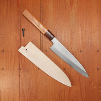 Sakai Kikumori Nakagawa 170mm Petty Stainless Clad Shirogami 1 Keyaki with Saya