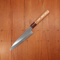 Sakai Kikumori Nakagawa 170mm Petty Stainless Clad Shirogami 1 Keyaki with Saya