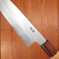 Sakai Kikumori Nakagawa 170mm Petty Stainless Clad Shirogami 1 Keyaki with Saya