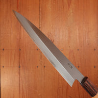 Sakai Kikumori Nakagawa 170mm Petty Stainless Clad Shirogami 1 Keyaki with Saya