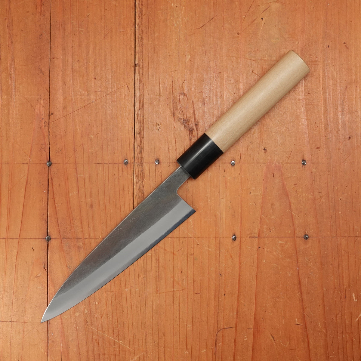 Hitohira TD 150mm Petty Stainless Clad Aogami 2 Kurouchi Ho Wood Handle (D-Shape)