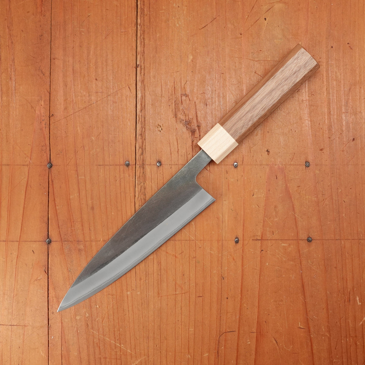 Hitohira TD 150mm Petty Stainless Clad Aogami 2 Kurouchi Walnut Handle