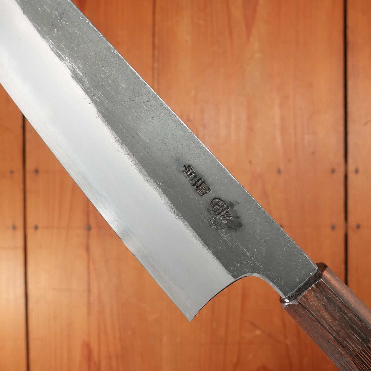 Hitohira Togashi 210mm Kiritsuke Gyuto Shirogami 2 Kurouchi Tagayasan Handle
