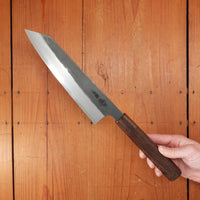 Hitohira Togashi 210mm Kiritsuke Gyuto Shirogami 2 Kurouchi Tagayasan Handle