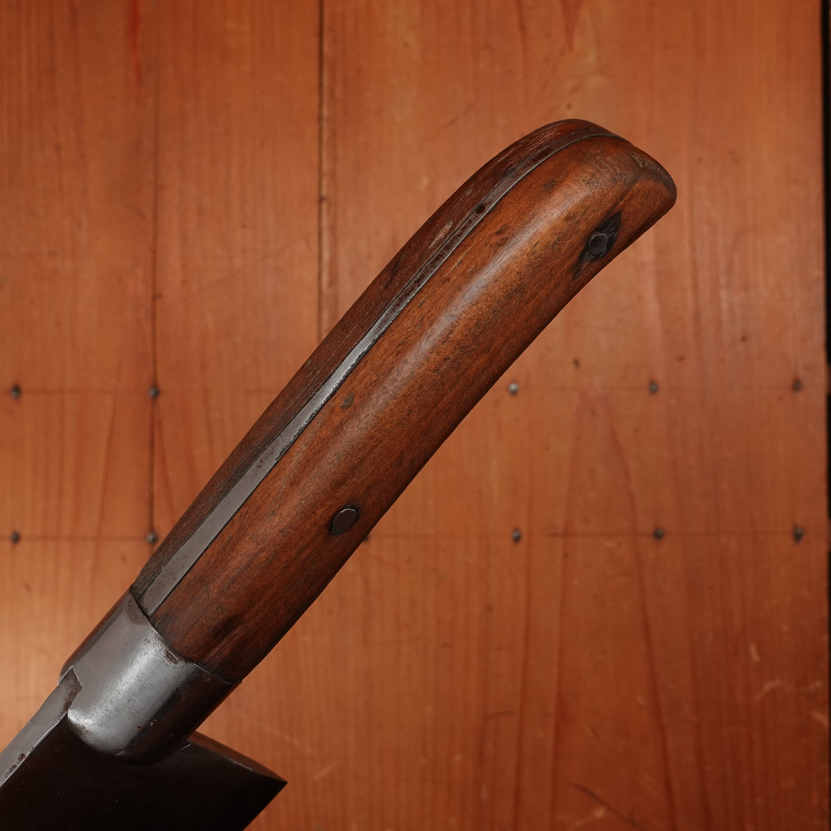 L & I J White 8" Cleaver Laminated Carbon Steel Walnut Handle Buffalo, NY ~1880-1920