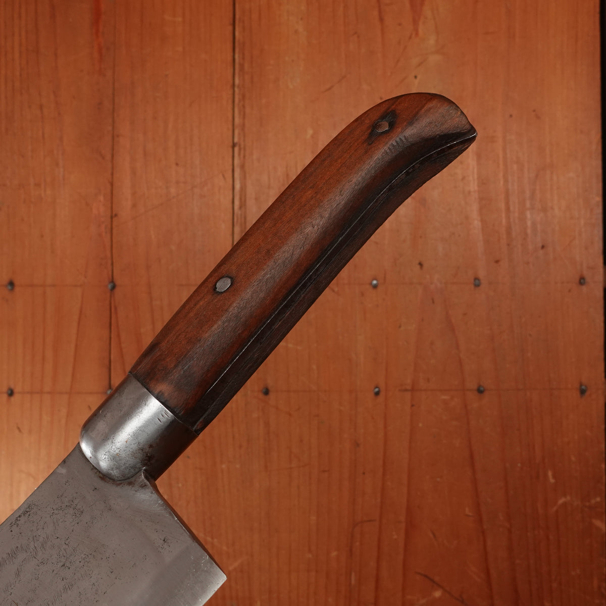 L & I J White 8" Cleaver Laminated Carbon Steel Walnut Handle Buffalo, NY ~1880-1920