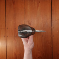 L & I J White 8" Cleaver Laminated Carbon Steel Walnut Handle Buffalo, NY ~1880-1920