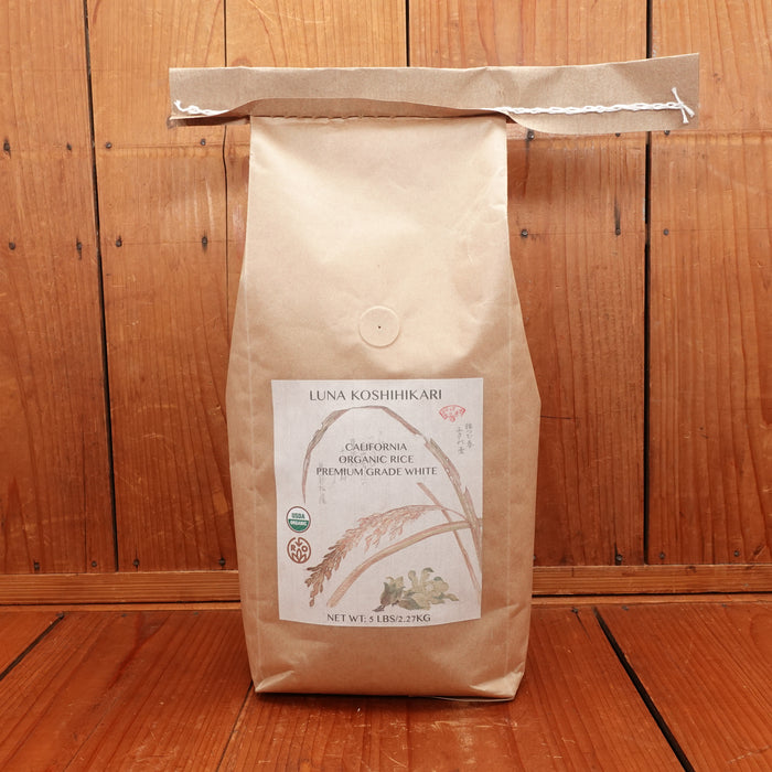 Luna Koshihikari California Organic Japanese White Rice - 5lb