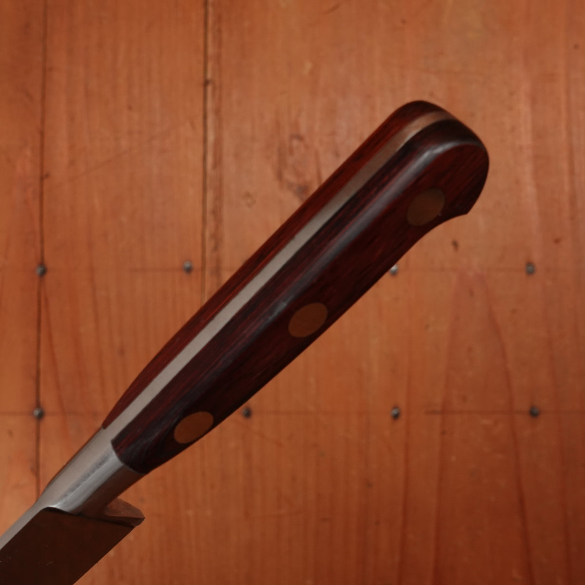 Thiers Issard / Lee Valley 6" Ideal Pattern Chef Knife Stainless Steel Red Pakka Handle Thiers, France 1990-2000