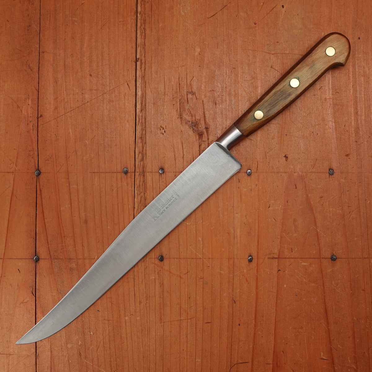 Vintage K Sabatier 8" Yataghan Slicer Forged Stainless Steel Thiers, France 1980-2000